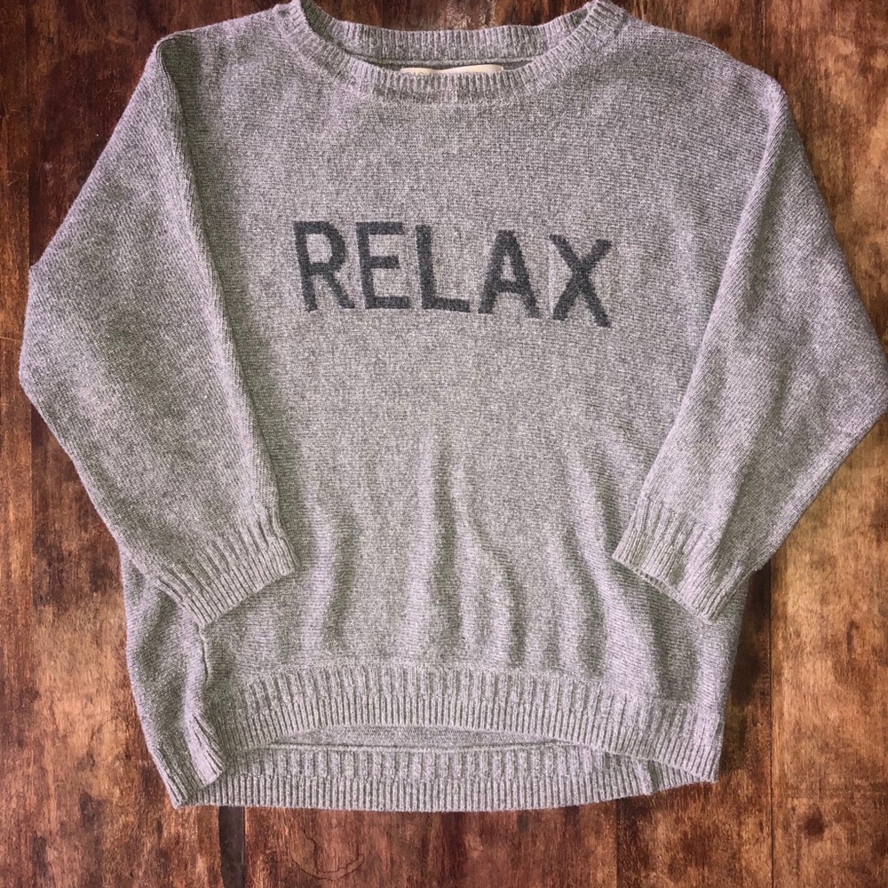 Graphic crewneck sweater